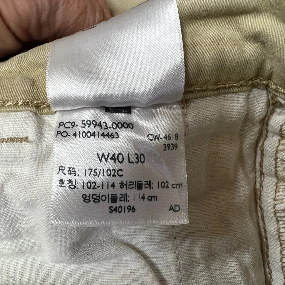 Levis S67 Pants Men 40x30 Tan Athletic Fit Chino Gorpcore Workwear Utility Work